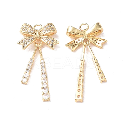 Brass Micro Pave Cubic Zirconia Pendants KK-I702-13G-1