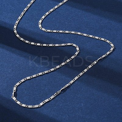 Brass Oval Link Chain Necklaces for Women NJEW-D302-10P-1