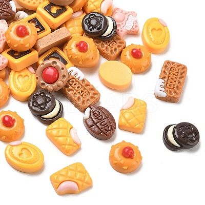 Opaque Resin Imitation Food Decoden Cabochons CRES-H002-01B-1
