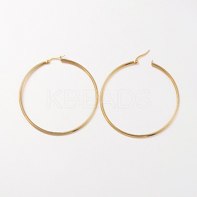 304 Stainless Steel Hoop Earrings EJEW-N0016-11G-J-1