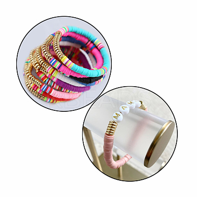 DIY Heishi Bead Style Stretch Bracelets Making Kits DIY-JP0005-85-1