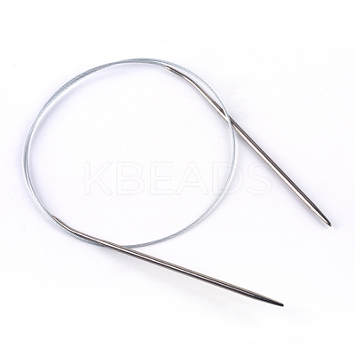 Steel Wire Stainless Steel Circular Knitting Needles and Random Color Plastic Tapestry Needles TOOL-R042-800x2mm-1