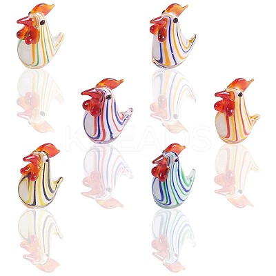 6Pcs Glass Chick Figurine JX538A-1