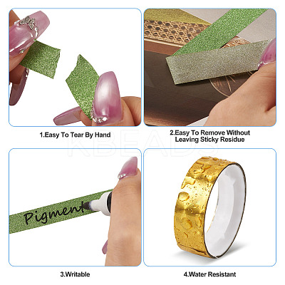 22Roll 2 Styles Laser Shining Bopp PET Plastic Scrapbook Decorative Adhesive Tapes AJEW-TA0002-10-1