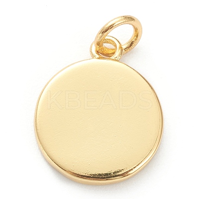 Brass Enamel Pendants KK-P200-11C-G-1