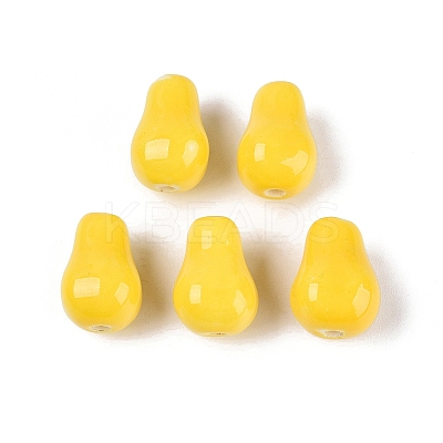 Handmade Porcelain Beads PORC-Q008-05G-1