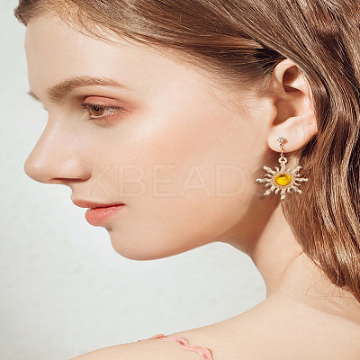 14Pcs 7 Colors Transparent Resin Pendants FIND-LP0002-66-1