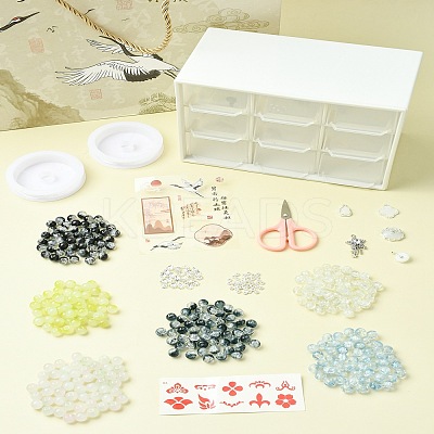 DIY Lampwork Beaded Bracelet Making Kit DIY-FZC0001-01C-1