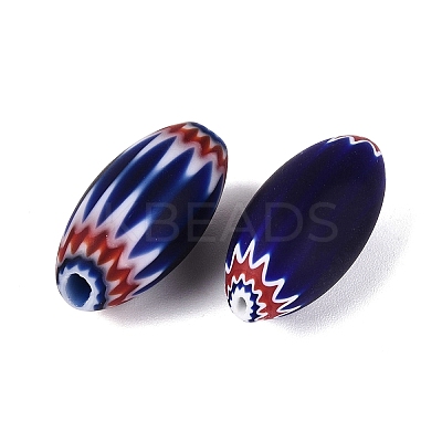 Handmade Millefiori Glass Barrel Beads LA-N002-37A-1