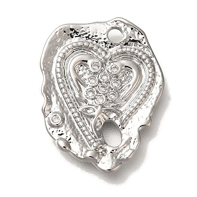 Brass Micro Pave Cubic Zirconia Pendants KK-U038-22P-1