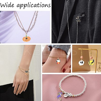 40Pcs 10 Styles Halloween Alloy Enamel Pandants ENAM-CJ0004-14-1
