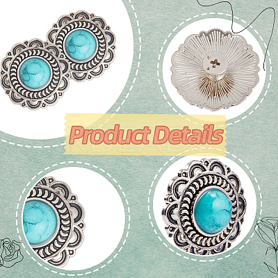 10 Sets Zinc Alloy Buttons BUTT-GF0001-35-1