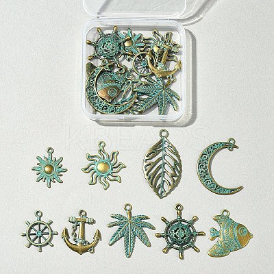 9 Styles Zinc Alloy Pendants FIND-FS0002-71-1