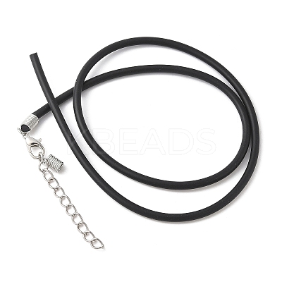 Black Rubber Necklace Cord Making LS-RCOR-D002-B-1