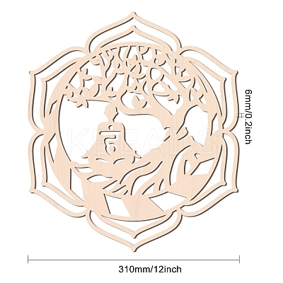 Laser Cut Wooden Wall Sculpture WOOD-WH0105-007-1