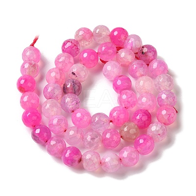 Dyed & Heated Natural Dragon Veins Agate Beads Strands G-P539-A01-06-1