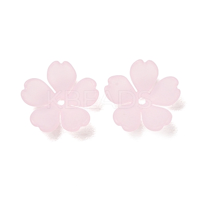 Frosted Acrylic Bead Caps AC-CBA1E6C-08-1