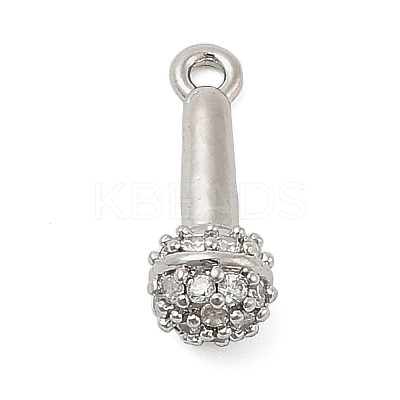 Brass Micro Pave Cubic Zirconia Pendatns KK-I380-04P-1