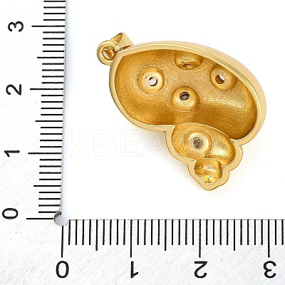 Brass Micro Pave Cubic Zirconia Pendants KK-K339-11G-01-1