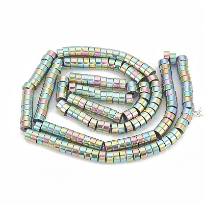 Electroplate Non-magnetic Synthetic Hematite Beads Strands G-T061-141C-1