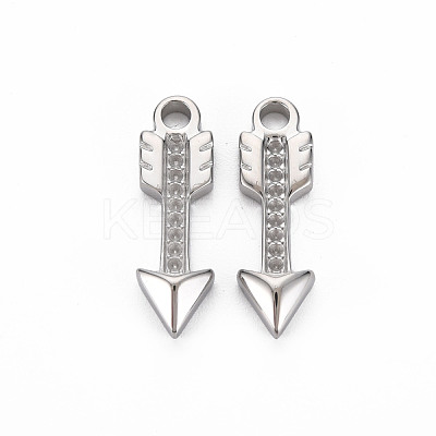 Non-Tarnish 304 Stainless Steel Pendant Rhinestone Settings STAS-N097-117P-NR-1