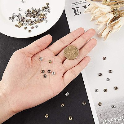 6-Petal Tibetan Style Alloy Flower Bead Caps TIBE-NB0001-08-1