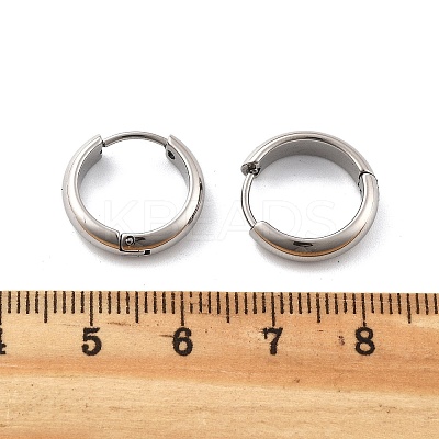 201 Stainless Steel Hoop Earrings EJEW-P304-15C-P-1