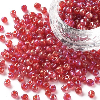 6/0 Round Glass Seed Beads SEED-US0003-4mm-165-1