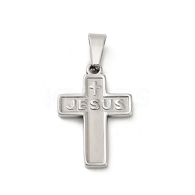 304 Stainless Steel Pendants STAS-P400-09P-1