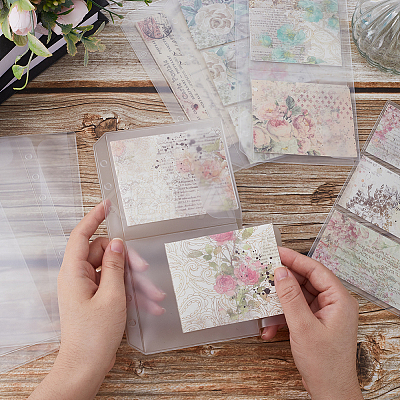 12Pcs 3 Style A6 Size Binder Pockets ABAG-GF0001-23-1