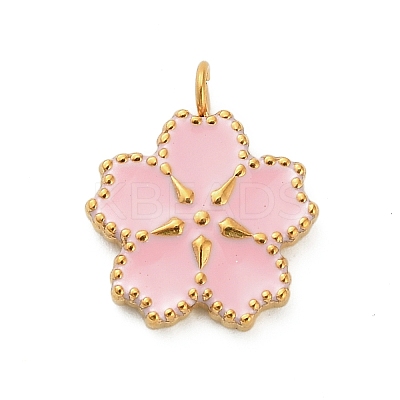 304 Stainless Steel Enamel Pendants LS-STAS-F331-01C-G-1