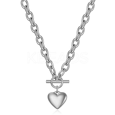 Heart 304 Stainless Steel Pendant OT Necklaces FS-WGBF13B-03-1