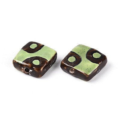 Handmade Porcelain Ceramic Beads PORC-T135-05F-1