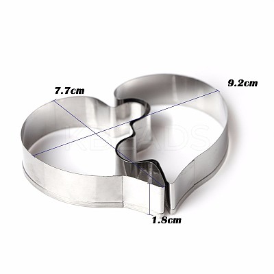 Tarnish Resistant 304 Stainless Steel Cookie Cutters DIY-E012-01-1