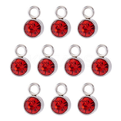 10Pcs Glass Rhinestone Charms STAS-TA0003-26B-1