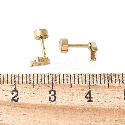 304 Stainless Steel Stud Earrings for Women LS-EJEW-E603-05H-G-1