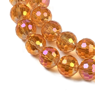 Transparent Electroplate Glass Beads Strands EGLA-N002-31-H02-1