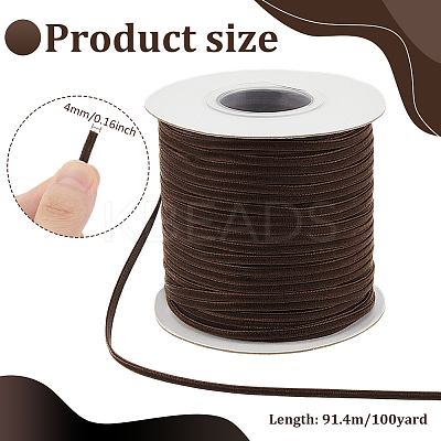 100 Yards Single Face Velvet Ribbon DIY-WH0656-16A-1