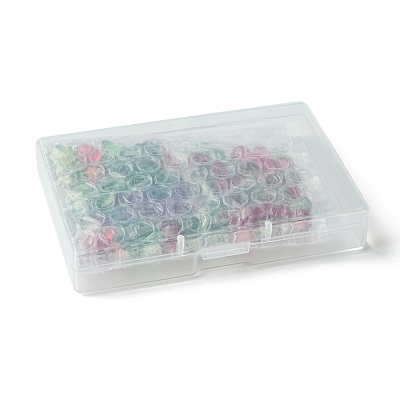 80Pcs 7 Styles Transparent Glass Beads Strands EGLA-FS0001-45-1