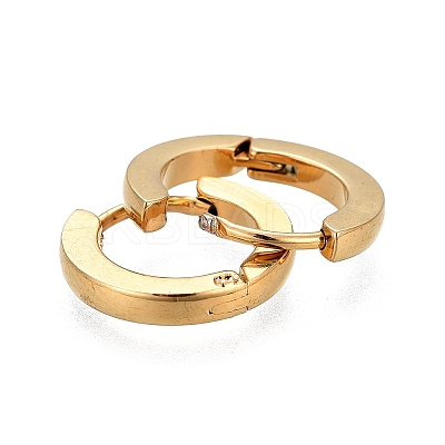 304 Stainless Steel Huggie Hoop Earrings LS-EJEW-L252-043A-G-1