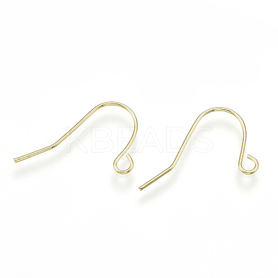 Brass Earring Hooks KK-S348-217-1