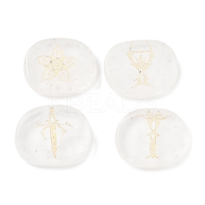 4Pcs 4 Styles Natural Quartz Crystal Display Decorations G-F786-02C-08-1