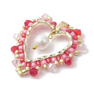 Seed Glass & Shell Pearl Pendant PALLOY-MZ00235-1