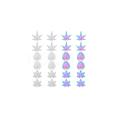 24pcs 6 styles 201 Stainless Steel Pendants STAS-DC0013-59-1