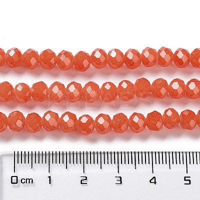 Baking Paint Imitation Jade Glass Bead Strands DGLA-A034-J6MM-A12-1