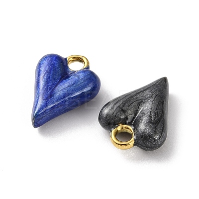 304 Stainless Steel Enamel Pendants FIND-Z102-05G-1