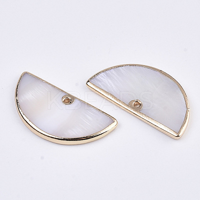 Natural Freshwater Shell Pendants SSHEL-R045-12-1