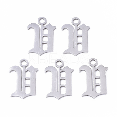 Tarnish Resistant 201 Stainless Steel Pendants STAS-N091-40V-1