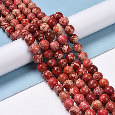 Synthetic Imperial Jasper Beads Strands G-H014-3-3-1