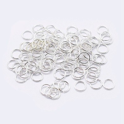 925 Sterling Silver Saw Cut Open Jump Rings STER-F036-02S-0.5x3mm-1